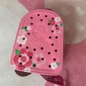 Rare crocs floral backpack